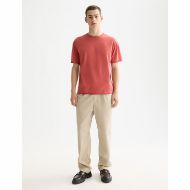 Снимка на SCOTCH&SODA MEN'S RAW EDGE T-SHIRT IN MEDIUM RED 6