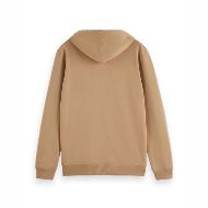 Снимка на SCOTCH&SODA MEN'S SEASONAL CORE - REGULAR FIT LOGO BADGE HOODIE IN MEDIUM BEIGE 2