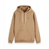 Снимка на SCOTCH&SODA MEN'S SEASONAL CORE - REGULAR FIT LOGO BADGE HOODIE IN MEDIUM BEIGE 1