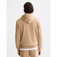 Снимка на SCOTCH&SODA MEN'S SEASONAL CORE - REGULAR FIT LOGO BADGE HOODIE IN MEDIUM BEIGE 5
