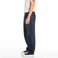 Picture of REPLAY MEN'S INC FOUNDER RELAXED-FIT JEANS 12.5 OZ INDIGO COTTON DENIM IN DARK BLUE 4