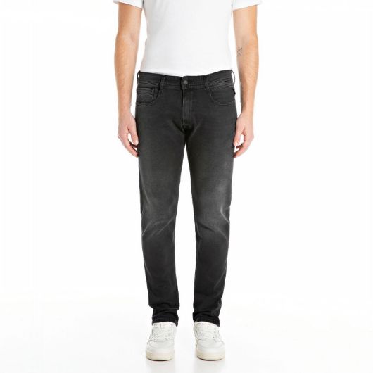 Показвай детайлите за REPLAY МЪЖКИ ROCCO COMFORT-FIT ДЕНИМ 11 OZ BLACK OD DENIM В ЧЕРНО 1 - FanPoint Снимка на REPLAY МЪЖКИ ROCCO COMFORT-FIT ДЕНИМ 11 OZ BLACK OD DENIM В ЧЕРНО 1
