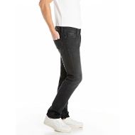 Picture of REPLAY MEN'S ROCCO COMFORT-FIT JEANS 11 OZ BLACK OD DENIM IN BLACK DELAVÉ 2