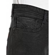 Picture of REPLAY MEN'S ROCCO COMFORT-FIT JEANS 11 OZ BLACK OD DENIM IN BLACK DELAVÉ 7