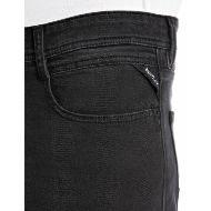 Picture of REPLAY MEN'S ROCCO COMFORT-FIT JEANS 11 OZ BLACK OD DENIM IN BLACK DELAVÉ 5