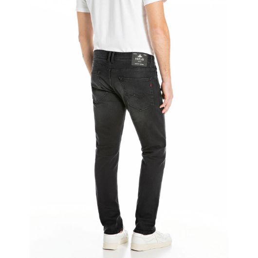 Показвай детайлите за REPLAY МЪЖКИ ROCCO COMFORT-FIT ДЕНИМ 11 OZ BLACK OD DENIM В ЧЕРНО 3 - FanPoint Снимка на REPLAY МЪЖКИ ROCCO COMFORT-FIT ДЕНИМ 11 OZ BLACK OD DENIM В ЧЕРНО 3