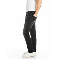 Picture of REPLAY MEN'S ROCCO COMFORT-FIT JEANS 11 OZ BLACK OD DENIM IN BLACK DELAVÉ 4