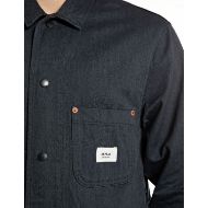 Picture of REPLAY MEN'S BUTTONED DENIM JACKET IN DARK GREY 5