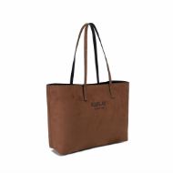 Снимка на REPLAY ДАМСКА ЧАНТА REVERSIBLE SHOPPER BAG WITH CLUTCH В КАФЯВО И ЧЕРНО 2