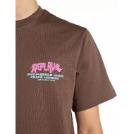 Picture of REPLAY MEN'S INC REGULAR-FIT WRKS HEAVY COTTON T-SHIRT IN COFFEE BEAN 4