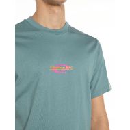 Picture of REPLAY MEN'S INC REGULAR-FIT GEAR T-SHIRT IN HARDWARE AZURE 3