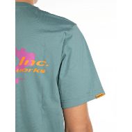 Picture of REPLAY MEN'S INC REGULAR-FIT GEAR T-SHIRT IN HARDWARE AZURE 5