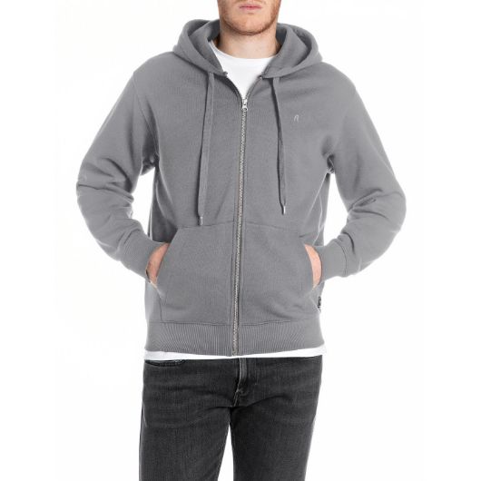Показвай детайлите за REPLAY МЪЖКИ СУИТШЪРТ BRUSHED FLEECE FULL-ZIP HOODY WITH LOGO В ОЛОВНОСИВО 1 - FanPoint Снимка на REPLAY МЪЖКИ СУИТШЪРТ BRUSHED FLEECE FULL-ZIP HOODY WITH LOGO В ОЛОВНОСИВО 1
