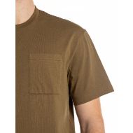 Picture of REPLAY MEN'S JERSEY T-SHIRT WITH POCKET AND PRINT IN GOLDEN BROWN 3