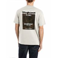 Picture of REPLAY MEN'S JERSEY T-SHIRT WITH POCKET AND PRINT IN CLOUD 2