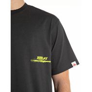 Picture of REPLAY MEN'S BASIC JERSEY T-SHIRT WITH PRINTS IN IRON 5