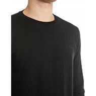 Picture of REPLAY MEN'S LONG-SLEEVE SLIM-FIT STRETCH JERSEY T-SHIRT WITH LOGO IN BLACK 3