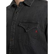 Picture of REPLAY MEN'S REGULAR-FIT WESTERN DENIM SHIRT IN BLACK DELAVE 4