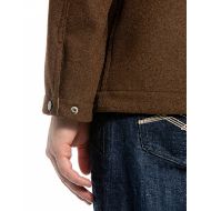 Picture of REPLAY MEN'S WOOLEN MELTON JACKET IN MELANGE BROWN 6
