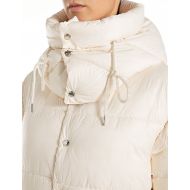 Picture of REPLAY WOMEN'S HOODED RECYCLED NYLON PADDED JACKET IN WINTER WHITE 6