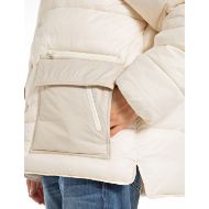 Picture of REPLAY WOMEN'S HOODED RECYCLED NYLON PADDED JACKET IN WINTER WHITE 7
