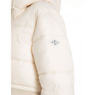 Picture of REPLAY WOMEN'S HOODED RECYCLED NYLON PADDED JACKET IN WINTER WHITE 8