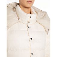 Picture of REPLAY WOMEN'S HOODED RECYCLED NYLON PADDED JACKET IN WINTER WHITE 4