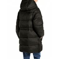 Picture of REPLAY WOMEN'S LONG RECYCLED NYLON PADDED JACKET IN BLACK 2