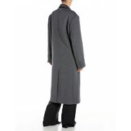 Picture of REPLAY WOMEN'S DOUBLE-BREASTED MELTON COAT IN DARK GRAY MELANGE 2