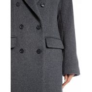 Picture of REPLAY WOMEN'S DOUBLE-BREASTED MELTON COAT IN DARK GRAY MELANGE 5
