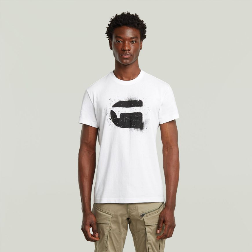 Снимка на G-STAR МЪЖКА БЛУЗА SPRAY G LOGO T-SHIRT В БЯЛО
