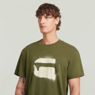Снимка на G-STAR МЪЖКА БЛУЗА SPRAY G LOGO T-SHIRT В ЗЕЛЕНО 3
