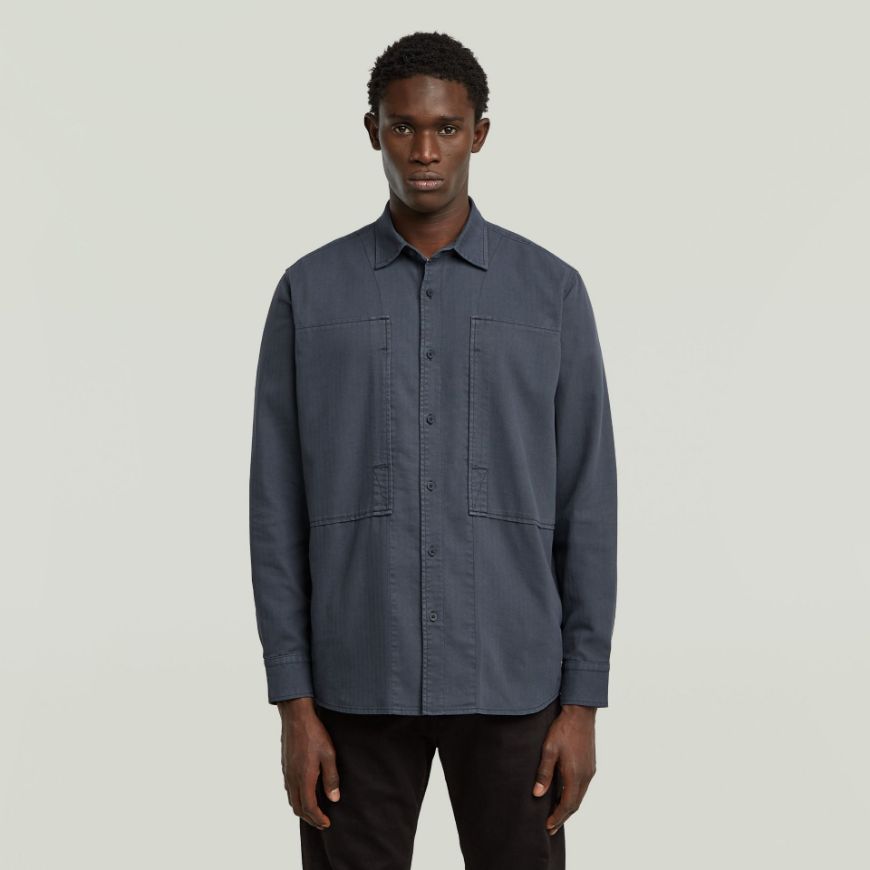 Снимка на G-STAR МЪЖКА PANELLED POCKET REGULAR РИЗА В ТЪМНОСИНЬО