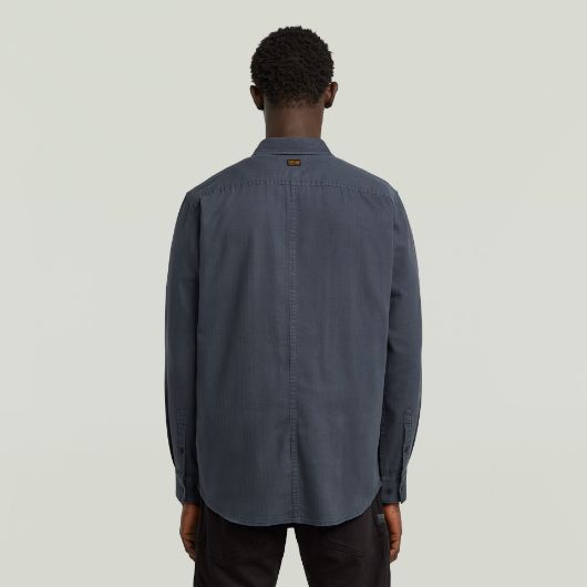 Show details for G-STAR MEN'S PANELLED POCKET REGULAR SHIRT IN DARK BLUE 2 - FanPoint Picture of G-STAR MEN'S PANELLED POCKET REGULAR SHIRT IN DARK BLUE 2
