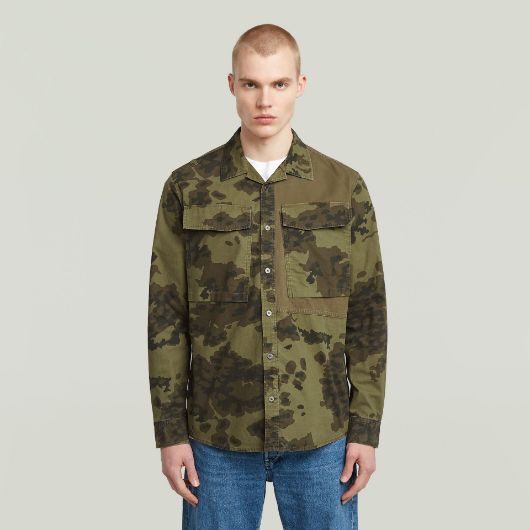 Show details for G-STAR MEN'S CARGO POCKET SERVICE REGULAR SHIRT IN CAMO 1 - FanPoint Picture of G-STAR MEN'S CARGO POCKET SERVICE REGULAR SHIRT IN CAMO 1