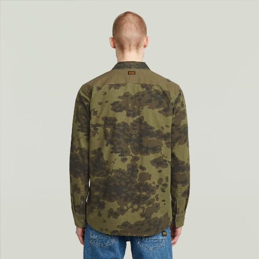 Show details for G-STAR MEN'S CARGO POCKET SERVICE REGULAR SHIRT IN CAMO 2 - FanPoint Picture of G-STAR MEN'S CARGO POCKET SERVICE REGULAR SHIRT IN CAMO 2