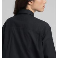 Picture of REPLAY WOMEN'S OVERSIZED POPLIN SHIRT IN BLACK 4