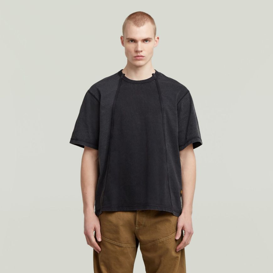 Снимка на G-STAR МЪЖКА БЛУЗА WASH PANEL BOXY T-SHIRT В ЧЕРНО