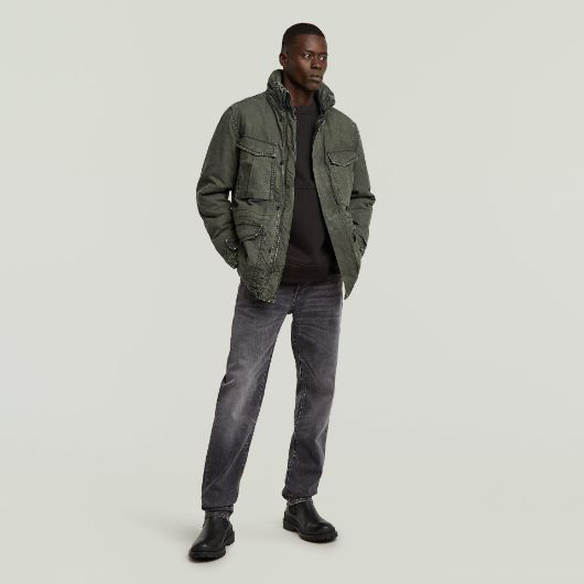 Show details for G-STAR MEN'S ROVIC PADDED FIELD JACKET IN GREY 3 - FanPoint Picture of G-STAR MEN'S ROVIC PADDED FIELD JACKET IN GREY 3