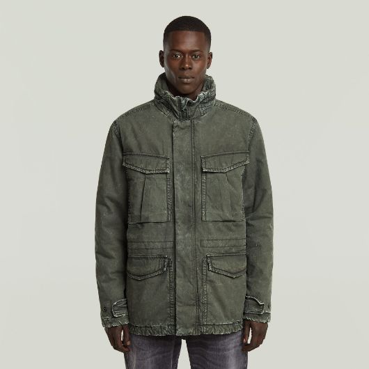 Show details for G-STAR MEN'S ROVIC PADDED FIELD JACKET IN GREY 1 - FanPoint Picture of G-STAR MEN'S ROVIC PADDED FIELD JACKET IN GREY 1