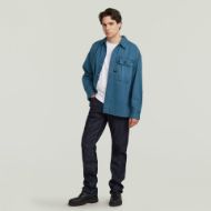 Снимка на G-STAR МЪЖКА ВРЪХНА РИЗА PLEATED 1-POCKET BOXY SHIRT В СИНЬО 3