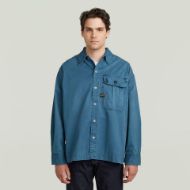 Снимка на G-STAR МЪЖКА ВРЪХНА РИЗА PLEATED 1-POCKET BOXY SHIRT В СИНЬО 1
