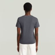 Picture of G-STAR WOMEN'S OVERDYED FRONT SEAM T-SHIRT IN DARK BLUE 3