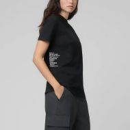 Picture of REPLAY WOMEN'S REGULAR-FIT ORGANIC COTTON T-SHIRT IN BLACK 2