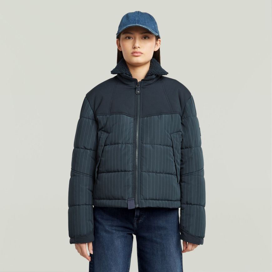 Picture of G-STAR WOMEN'S EXPEDITION JACKET IN INDIA INK PINSTRIPE