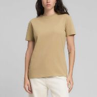 Picture of REPLAY WOMEN'S REGULAR-FIT ORGANIC COTTON T-SHIRT IN STONE IVORY 1