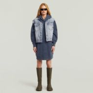 Снимка на G-STAR ДАМСКА A LINE HOODED SWEATER РОКЛЯ В ТЪМНОСИНЬО 4