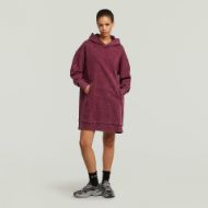 Снимка на G-STAR ДАМСКА A LINE HOODED SWEATER РОКЛЯ В ЧЕРВЕНО 5
