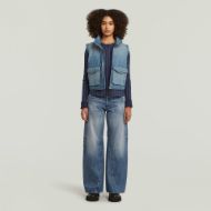 Picture of G-STAR WOMEN'S CONTOR 3D WIDE JEANS IN FADED TYPHOON 3