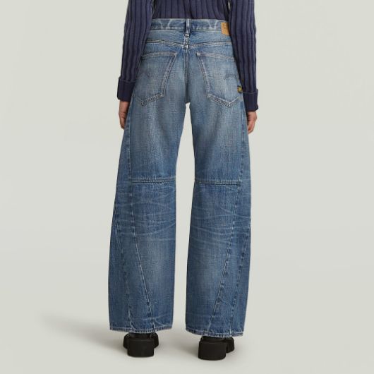 Показвай детайлите за G-STAR ДАМСКИ ДЕНИМ CONTOR 3D WIDE JEANS FADED TYPHOON 2 - FanPoint Снимка на G-STAR ДАМСКИ ДЕНИМ CONTOR 3D WIDE JEANS FADED TYPHOON 2